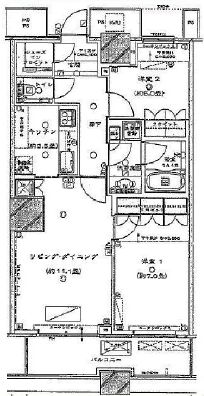 ザ・東京タワーズ シータワー 45階 間取り図