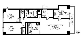 南青山ハウス 3階 間取り図