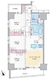 パレステージ上野 14階 間取り図