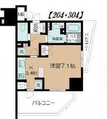 パレステージ上野 2階 間取り図