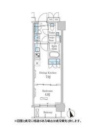 パークアクシス日本橋兜町 602 間取り図