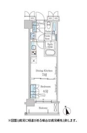 パークアクシス日本橋兜町 603 間取り図