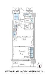 パークアクシス日本橋兜町 1002 間取り図