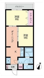 ライトコート四谷 2階 間取り図