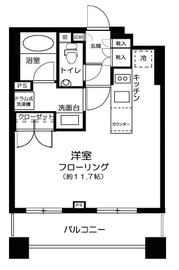 クオリア神南フラッツ 7階 間取り図