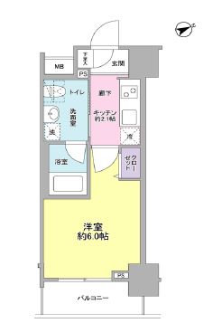 サンピエス大森 1004 間取り図