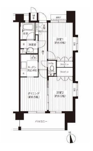 パシフィーク品川 901 間取り図