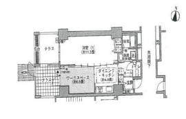 シティコート目黒 2-101 間取り図