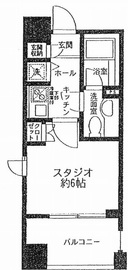 レジディア市ヶ谷 301 間取り図