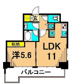 プライマル大井仙台坂 401 間取り図