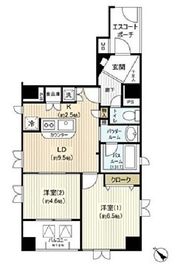 グランシティ日本橋水天宮 6階 間取り図