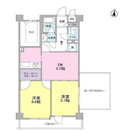 ボヌール都立大学弐番館 603 間取り図
