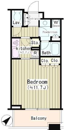 ル・サンク大崎ウィズタワー 6階 間取り図