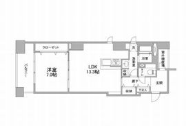 パークフラッツ銀座イースト 206 間取り図