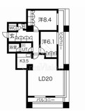 グランパークハイツ 403 間取り図