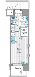 グランド・ガーラ銀座 2階 間取り図