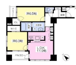 アヴァンティーク銀座2丁目 7階 間取り図