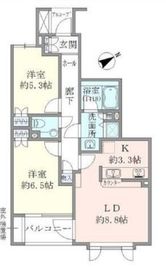 ロイヤルパレス山王 2階 間取り図