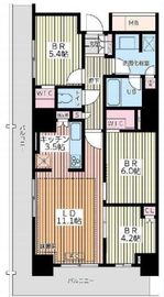 ステーションツインタワーズ糀谷フロントウエスト 6階 間取り図