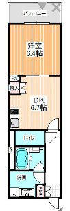 ステーションツインタワーズ糀谷フロントウエスト 4階 間取り図