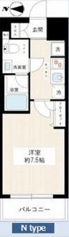 ハイズクレセール清澄白河 2階 間取り図
