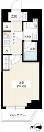 ハイズクレセール清澄白河 2階 間取り図