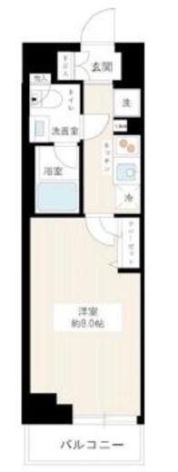 ハイズクレセール清澄白河 5階 間取り図