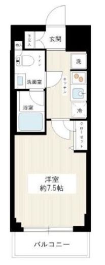 ハイズクレセール清澄白河 4階 間取り図