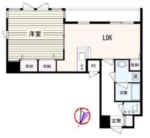 ステージファースト恵比寿 6階 間取り図