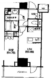 ドレッセ目黒大橋プレヴィ 12階 間取り図