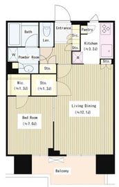 アーバンドックパークシティ豊洲タワー 5階 間取り図