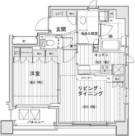 ドゥーエ銀座イースト2 1203 間取り図