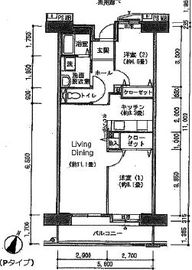 アクティ目黒駅前 1号棟 811 間取り図