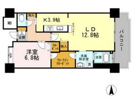 品川シーサイドビュータワー1 2905 間取り図