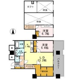 品川シーサイドビュータワー1 3004 間取り図