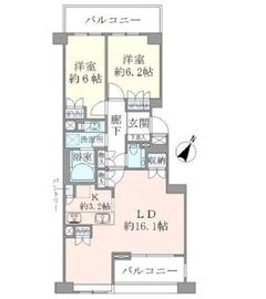 ブリリア目黒東山 4階 間取り図