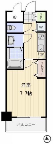 メゾン・ド・ヴィレ高輪魚らん坂 703 間取り図