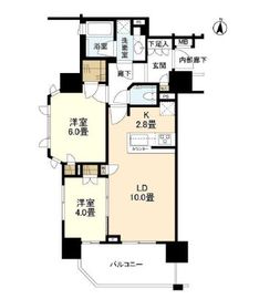 クレヴィア東陽町 6階 間取り図