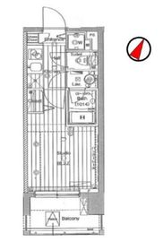 ガーラ・プレシャス渋谷 7階 間取り図