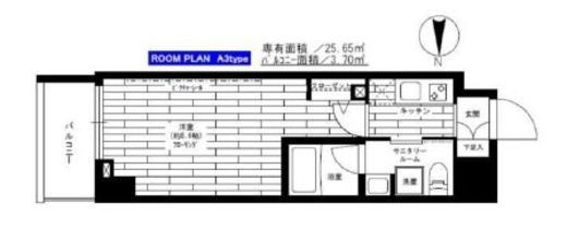 ステージグランデ元浅草 5階 間取り図
