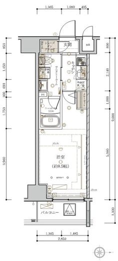 ステージグランデ元浅草 2階 間取り図