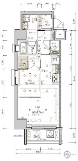 ステージグランデ元浅草 5階 間取り図