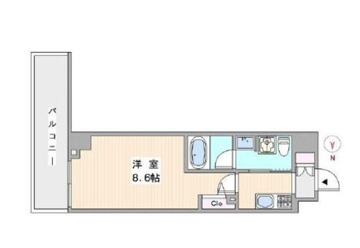 ステージグランデ元浅草 2階 間取り図