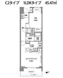 コンフォリア目黒青葉台 109 間取り図