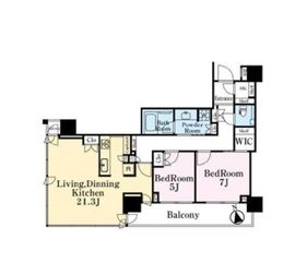 グローバルフロントタワー 5階 間取り図