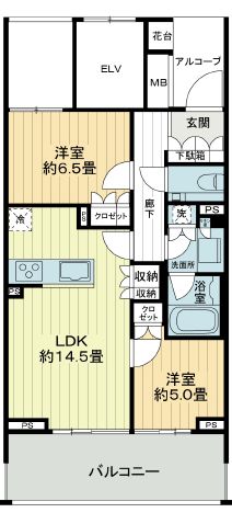 本郷パークハウスザ・プレミアフォート 5階 間取り図