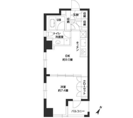 品川イーストシティタワー 1005 間取り図