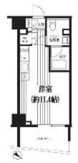 Ti-HIGASHIAZABU 606 間取り図