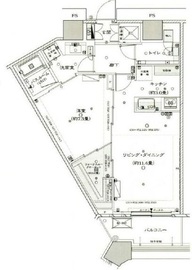 勝どきザ・タワー 36階 間取り図