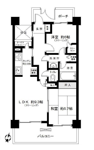 三田シティハウス 11階 間取り図